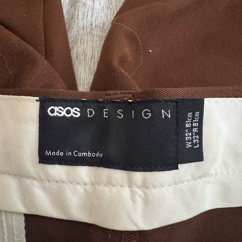 ASOS Rich Brown Trousers